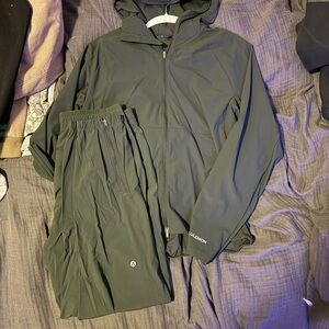 lululemon athletica Men's Olive Performance Jacket and Pants